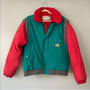 Vintage 70s Anoralp French Convertible Ski Jacket